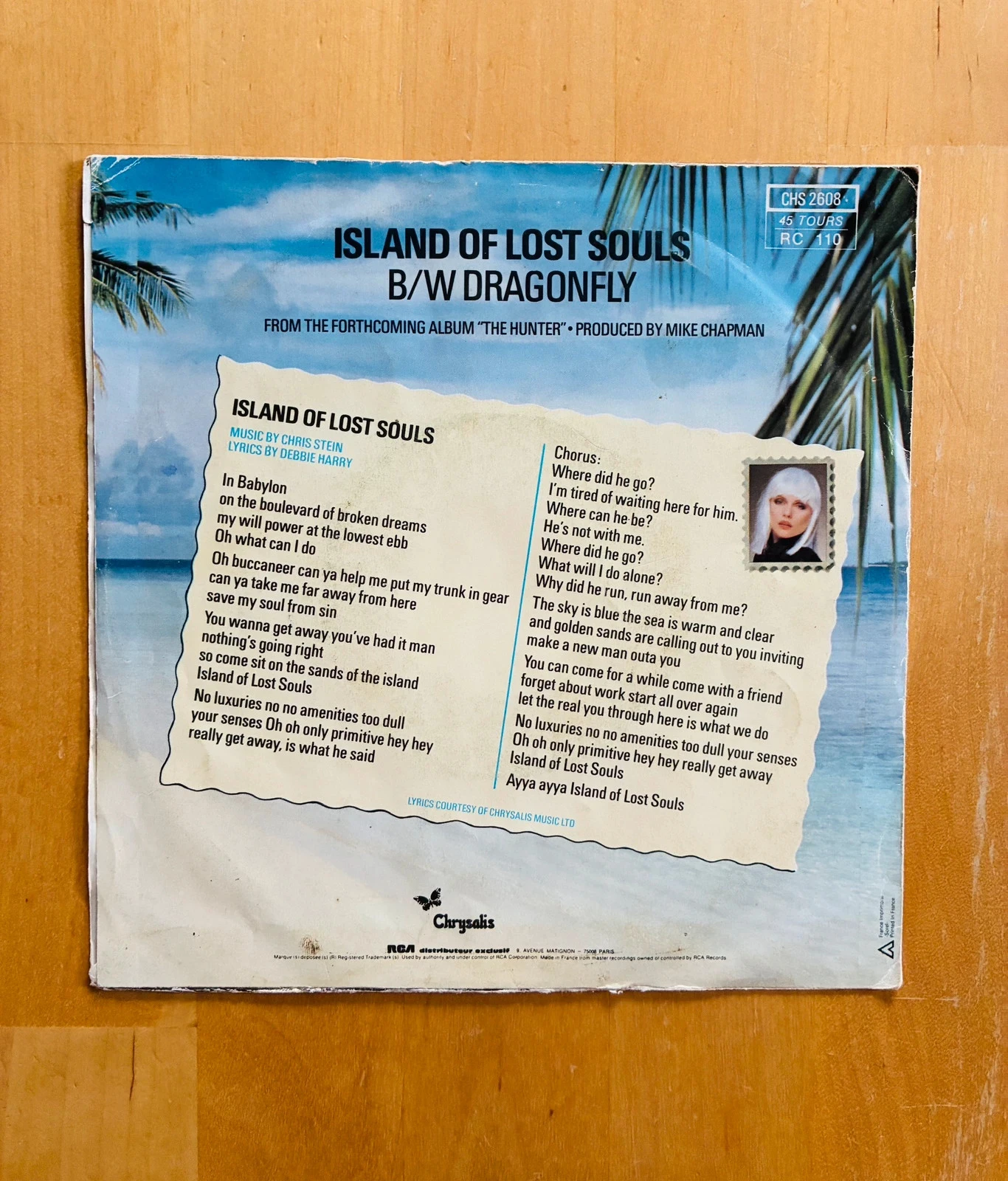Disco de vinilo Blondie Island of lost souls. – photo 2